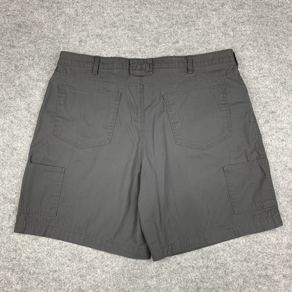 Noble Outfitters Womens Size 18 Cargo Shorts Gray Hi Rise Flex Canvas Hiking - Picture 3 of 6